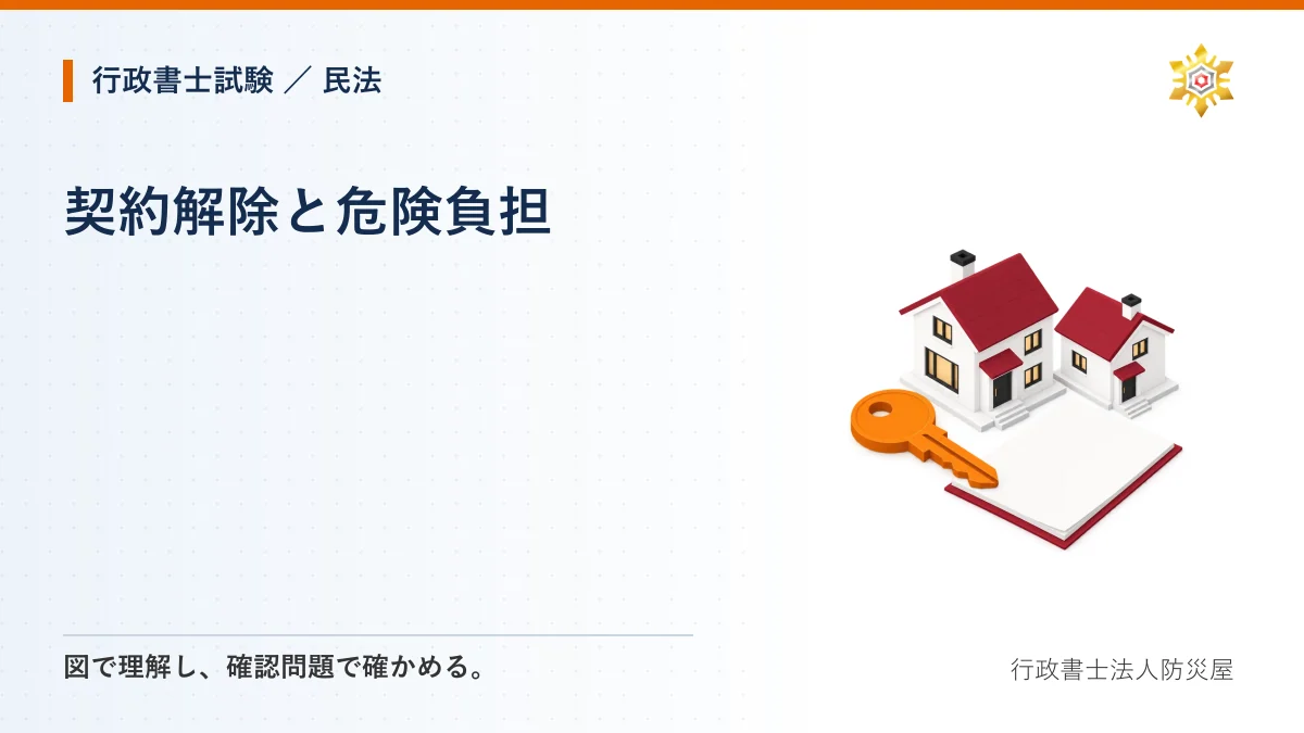 契約解除と危険負担|行政書士試験・民法