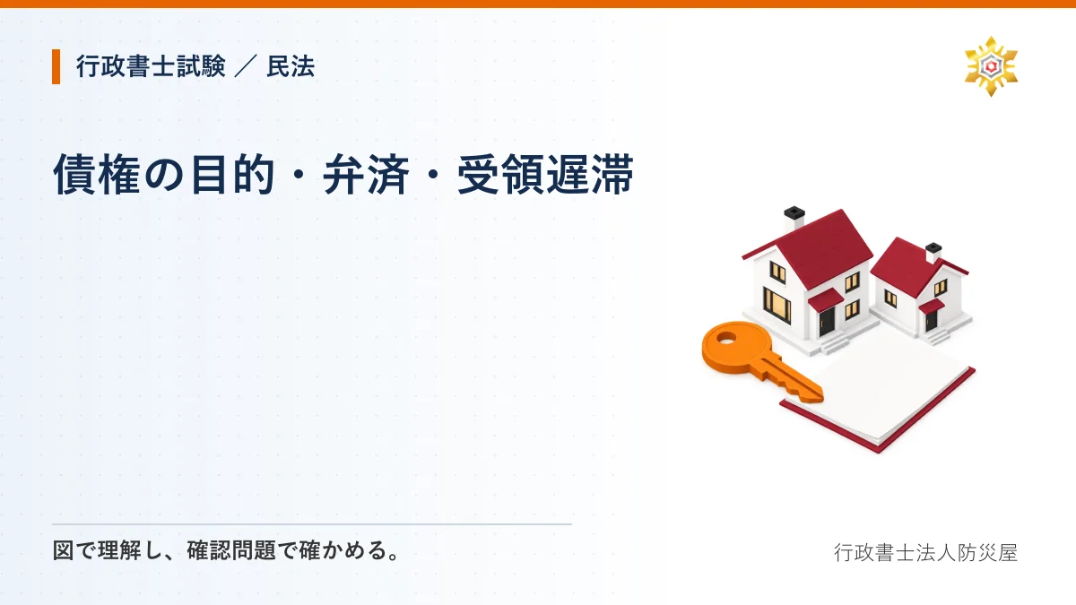 債権の目的・弁済・受領遅滞|行政書士試験・民法