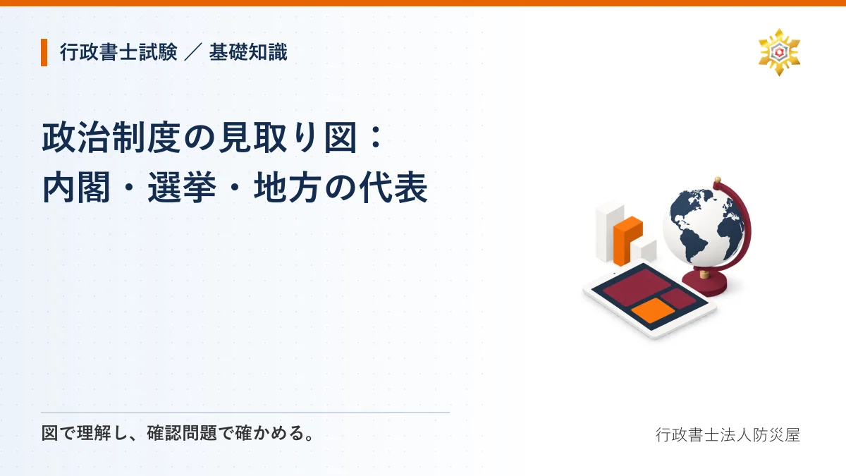 政治制度の見取り図：内閣・選挙・地方の代表｜行政書士試験・基礎知識